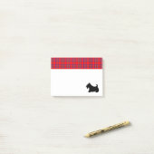 Post-it® Plaid Scottish Terrier Scotty Post It Notes Cadeau (Sur un bureau)