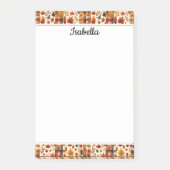 Post-it® Plaids automnaux, Acorns, Feuilles de l'érable (Devant)