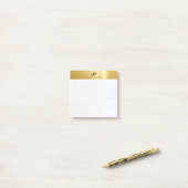 Post-it® Plaine élégante de conception simple de marbre (Sur un bureau)