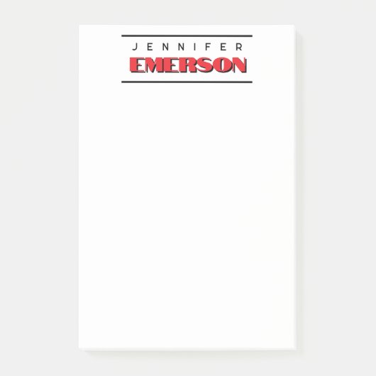 Post-it® Plaine moderne minimaliste professionnelle (Devant)