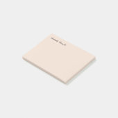 Post-it® Plaine rose Champagne Simple Minimaliste Moderne (Incliné)