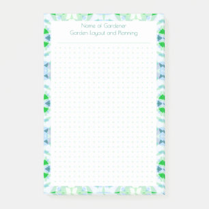 Post-it® Plan de disposition du jardin de la grille de poin