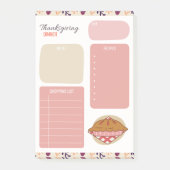 Post-it® Plan de Repas de Thanksgiving (Devant)