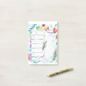 Post-it® Plan de repas hebdomadaire (Sur un bureau)