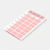 Post-it® Plan de repas hebdomadaire nautique côtier (Incliné)