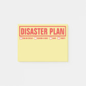 Post-it® Plan" drôle 4" "de catastrophe x3 " (Devant)