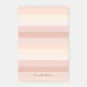 Post-it® Plan Neutre Boho Beige Stripes Avec Lignes (Devant)