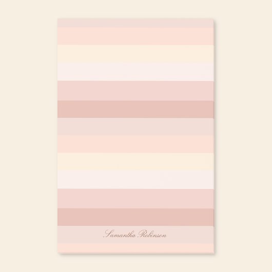 Post-it® Plan Neutre Boho Beige Stripes Avec Lignes