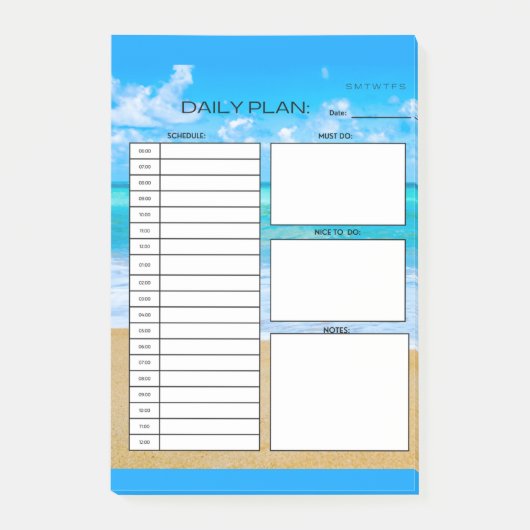 POST-IT® PLAN QUOTIDIEN (Devant)