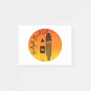 Post-it® “Planches de surf et couchers de soleil à Huntingt