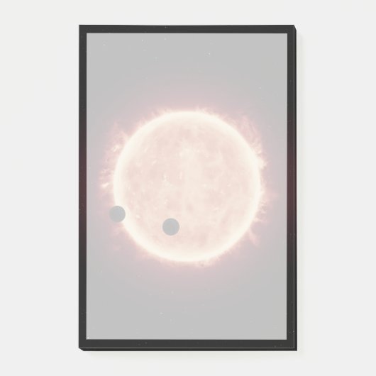 Post-it® Planètes Transitant Red Nwarf Star Dans Trappist-1 (Devant)