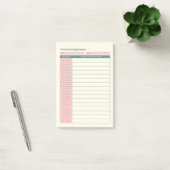 Post-it® Planificateur à blocs de temps minimalistes, dispo (Bureau)