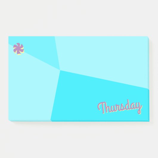 Post-it® Planificateur de blocs de couleurs rétrospectif (Devant)