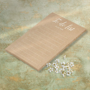 Post-it® Planificateur de liste de tâches à cocher Kraft ru