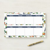 Post-it® Planificateur de repas hebdomadaire (Sur un bureau)