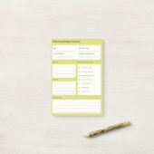 Post-it® Planificateur de routine calme du soir (Sur un bureau)