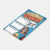 Post-it® Planificateur de super-héros motivationnel (Incliné)