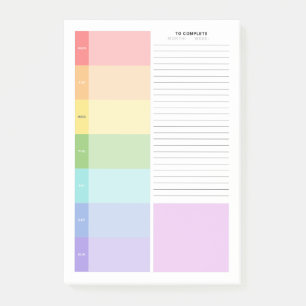 Post-it® Planificateur d'études hebdomadaire