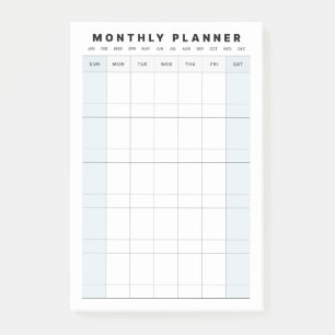 Post-it® Planificateur d'études mensuel