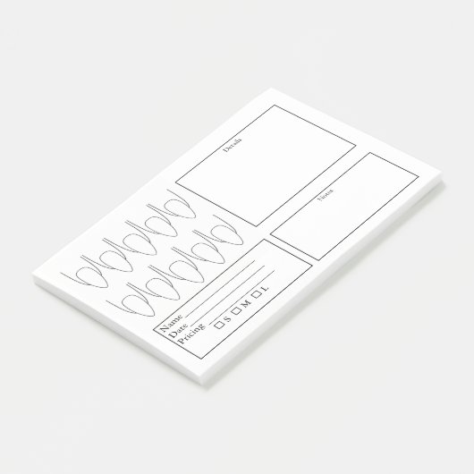 Post-it® Planificateur d'ongles (Incliné)
