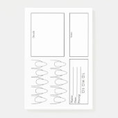 Post-it® Planificateur d'ongles (Devant)