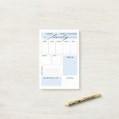 Post-it® Planificateur hebdomadaire de la famille moderne (Sur un bureau)