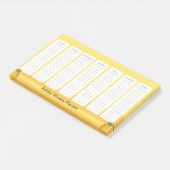 Post-it® Planificateur hebdomadaire de style ananas (Incliné)