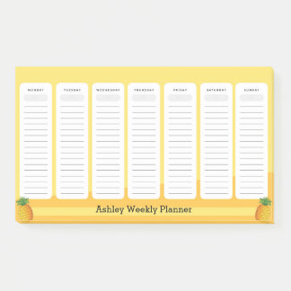 Post-it® Planificateur hebdomadaire de style ananas