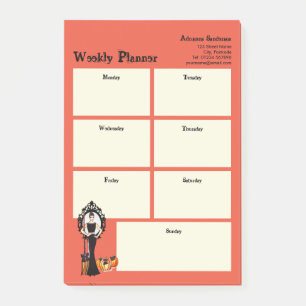 Post-it® Planificateur hebdomadaire Halloween Sorcière Clas