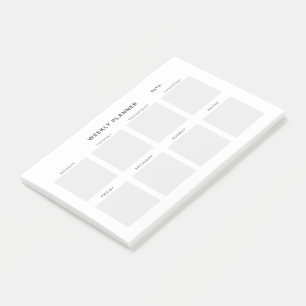 Post-it® Planificateur hebdomadaire minimaliste simple