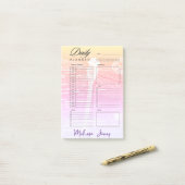 Post-it® Planificateur personnalisé libellule dégradé paste (Sur un bureau)