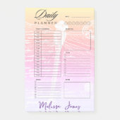 Post-it® Planificateur personnalisé libellule dégradé paste (Devant)