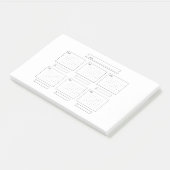 Post-it® Planificateur pour la semaine (Incliné)