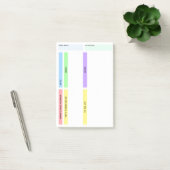 Post-it® Planificateur quotidien coloré (Bureau)