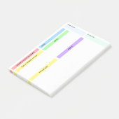 Post-it® Planificateur quotidien coloré (Incliné)