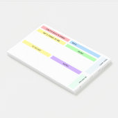 Post-it® Planificateur quotidien coloré (Incliné)