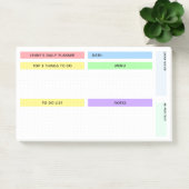 Post-it® Planificateur quotidien coloré (Bureau)