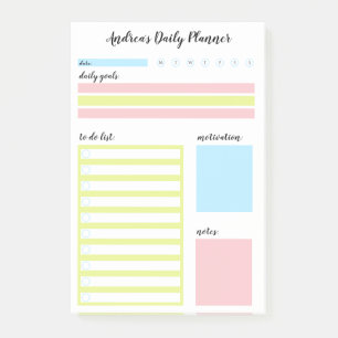 Post-it® Planificateur quotidien coloré moderne