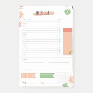 Post-it® Planificateur quotidien - Couleurs pastel douces