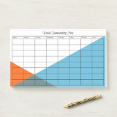 Post-it® Planification de l'enseignement à domicile après-i (Sur un bureau)