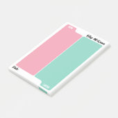 Post-it® Planification quotidienne Pink Mint Now & Later (Incliné)
