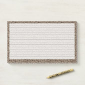 Post-it® Planifiez avec moi | Élégant Empreinte de léopard  (Sur un bureau)