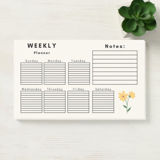 POST-IT® PLANNER HEBDOMADAIRE (Bureau)