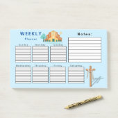 POST-IT® PLANNER HEBDOMADAIRE (Sur un bureau)