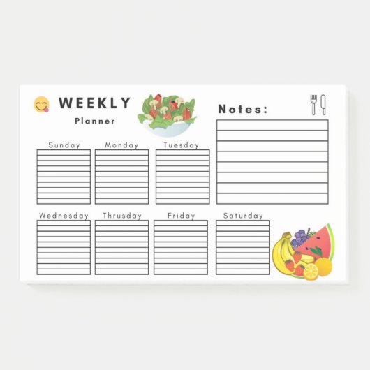 POST-IT® PLANNER HEBDOMADAIRE (Devant)