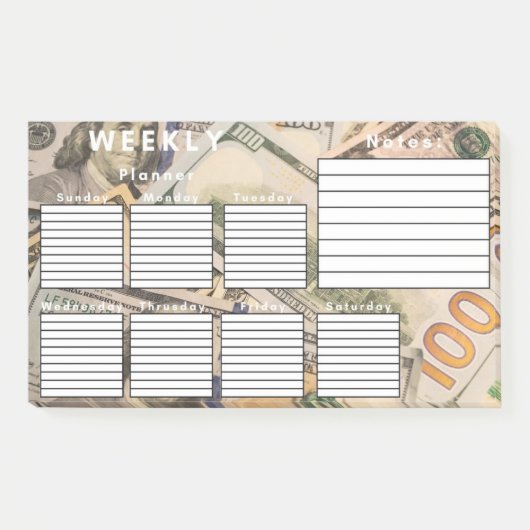 POST-IT® PLANNER HEBDOMADAIRE (Devant)