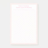Post-it® Planneur de disposition du jardin Pastel Pink pers (Devant)