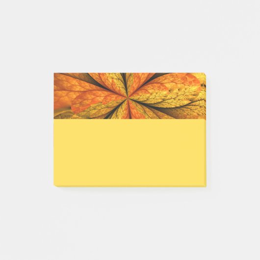 Post-it® Plante d'automne, art abstrait moderne de feuille (Devant)