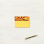 Post-it® Plante d'automne, art abstrait moderne de feuille (Sur un bureau)