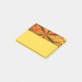 Post-it® Plante d'automne, art abstrait moderne de feuille (Incliné)